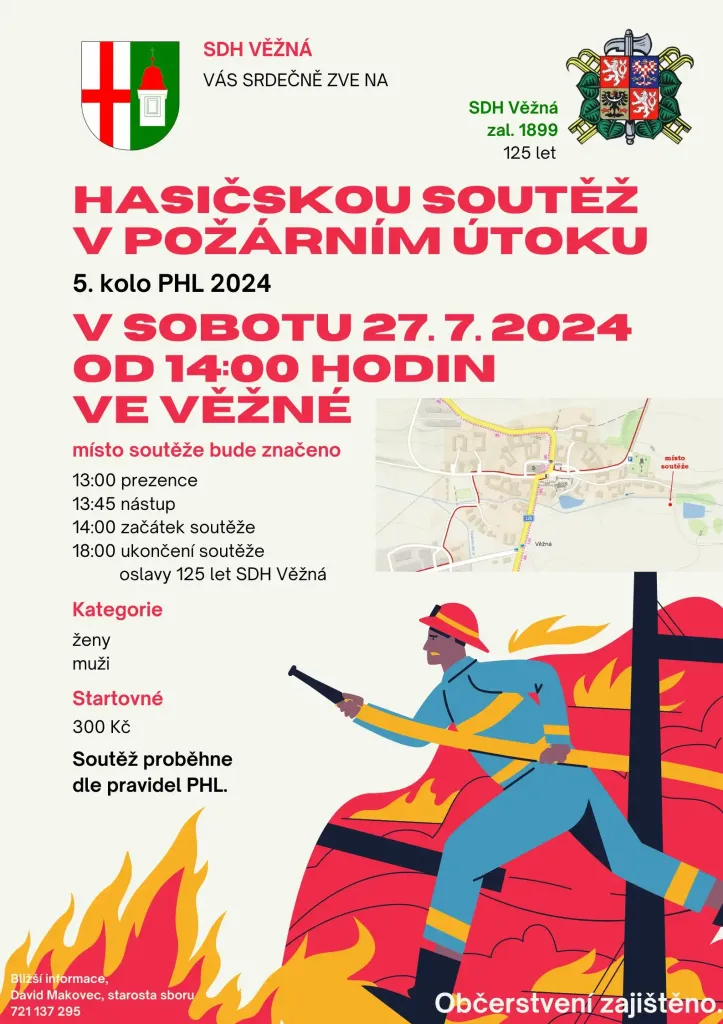 Hasičská soutěž - 5. kolo PHL 2024