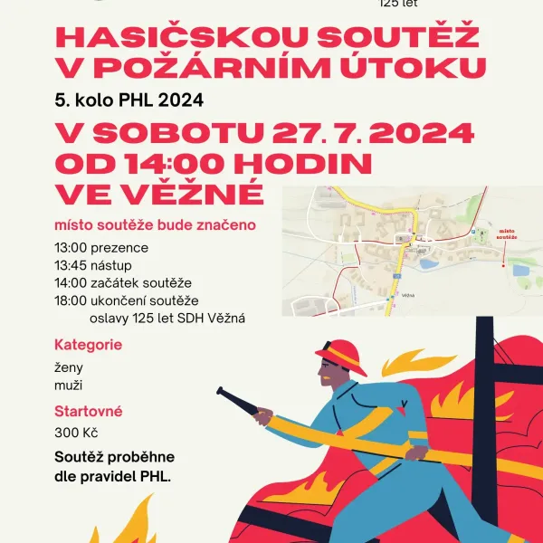 Hasičská soutěž - 5. kolo PHL 2024